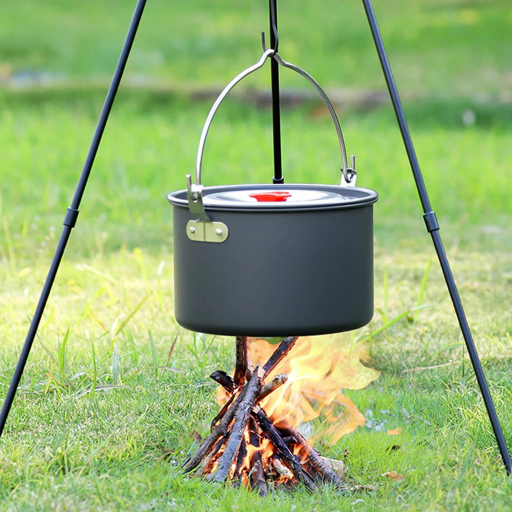 Camping Cookware Set Aluminum Portable Outdoor Tableware Cookset Cooking Kit Pan Bowl Kettle Pot Hiking BBQ Picnic Equipment