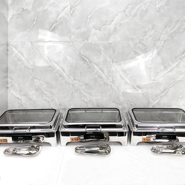 Commercial Hotel & Restaurant Stainless Steel Electric Buffet Food Warmers Hot Pot & Chafing Dish Cooking Equipment