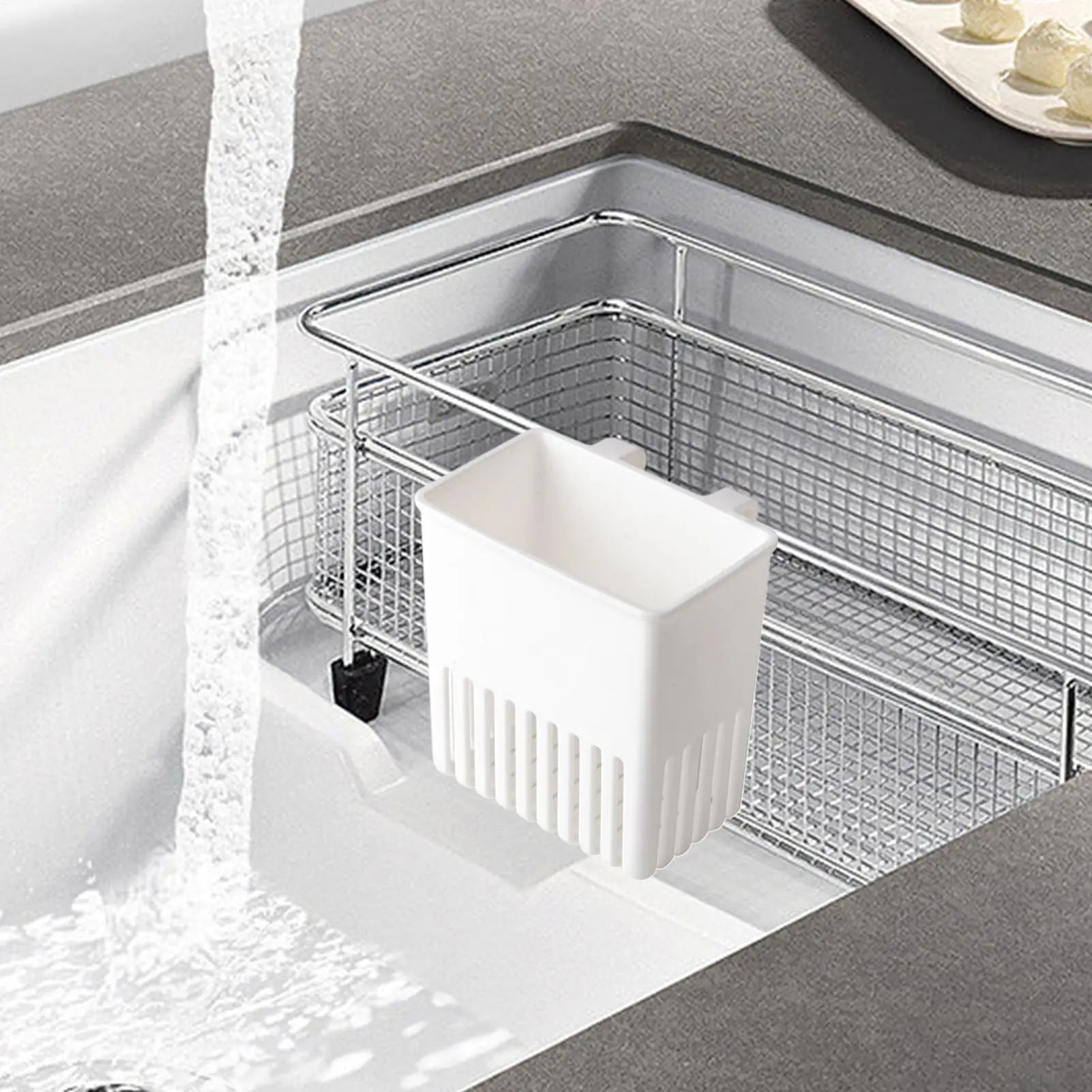 Silverware Basket Utensil Drying Rack Cutlery Drying Basket Silverware Storage Holder Porous drainage for Utensil Fork Chopstick