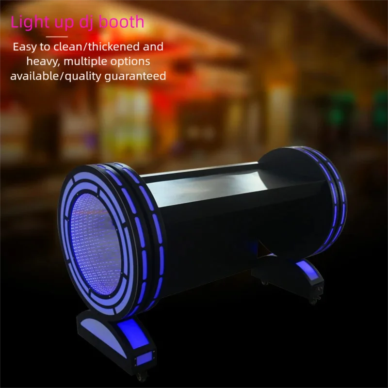 Bar LED DJ Table, Luminous Mixing Console, Nightclub Dance CD Player Stand,Movable Customization, DJ Equipment