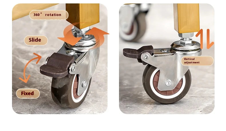 Stainless Steel Utility Cart Restaurant Bar and Hotel Dining Wine Cart Second-Hand Mobile Food Delivery Trolley