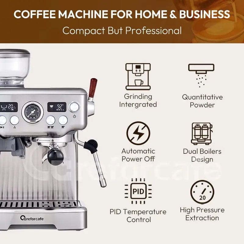 Bean to Cup Professional Barista Coffee Maker Machine Espresso Coffee Machine Best with Grinder