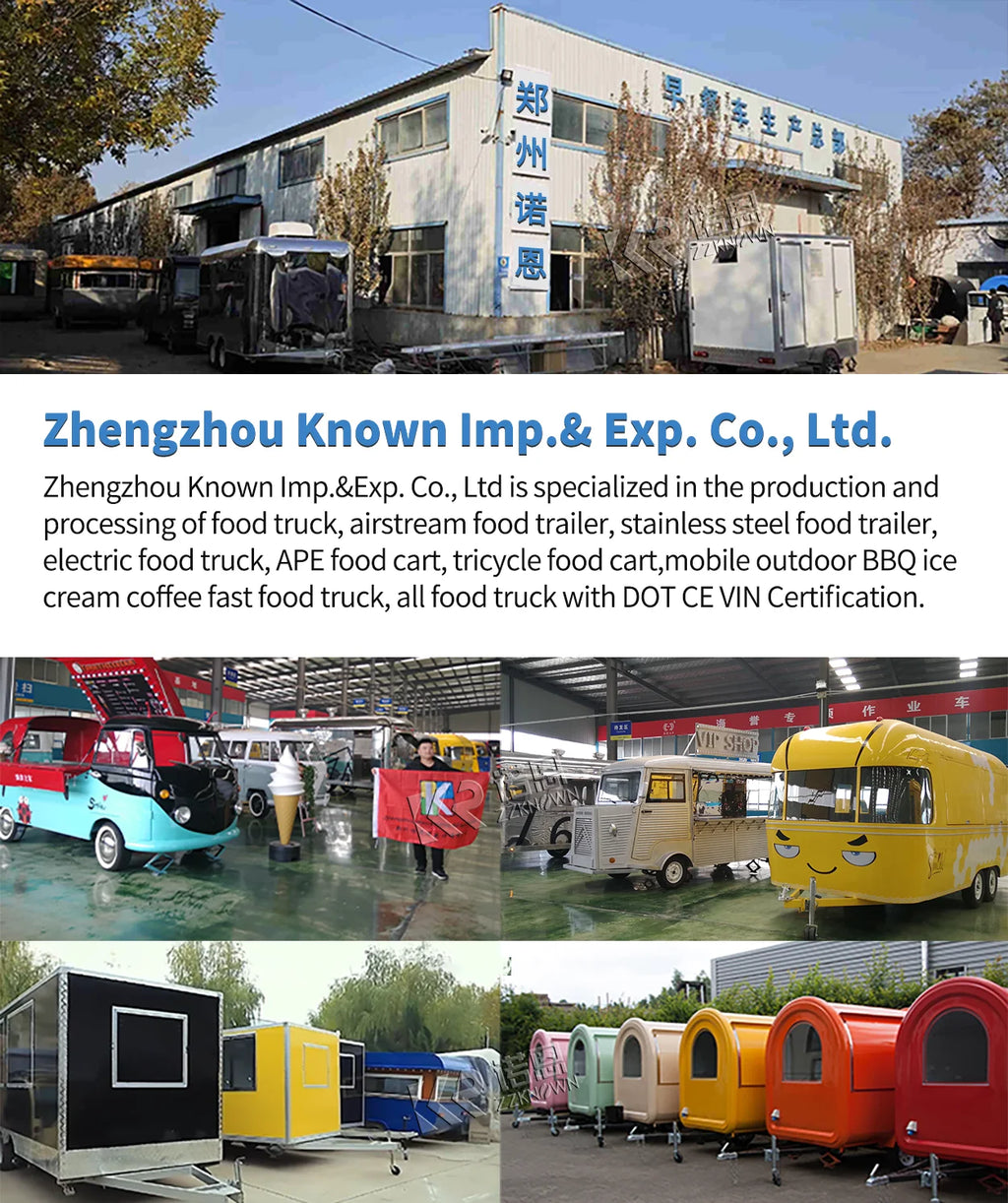 Catering Concession Food Trailers Fully Equipped Foodtruck Fast Food Cart Mobile Kitchen Food Truck Mobile Restaurant