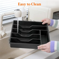 Y51A-Silverware Organizer With Lid,Covered Utensil Tray For Kitchen Drawer And Countertop, Plastic Cutlery And Flatware
