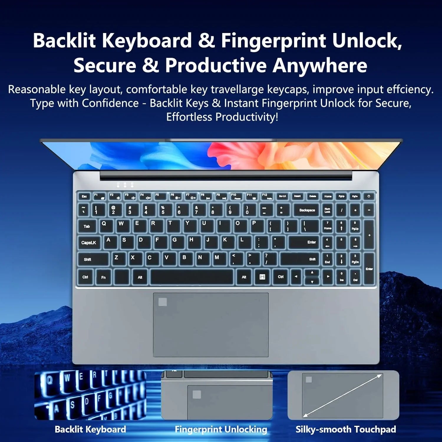 LENO 15.6" 4K Ultra Thin Laptop, Intel Core i9-9900, Windows 11, 16GB RAM 1TB SSD, Portable Business & Gaming Notebook Computer