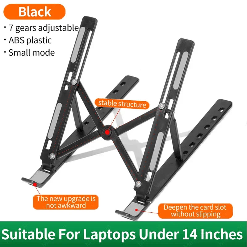 Adjustable Laptop Holder Foldable Computer Monitor Holder Portable Notebook Stand For Macbook Air iPad Tablets Base Accessories