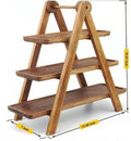 3 Tier Serving Tray Wood Tiered Tray Decor Cake Stand Farmhouse Tiered Tray Party Serving Dishes And Platters Trays