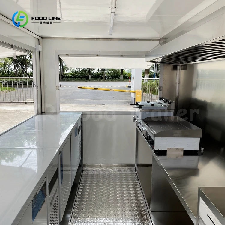 Catering Concession Food Trailers Fully Equipped Foodtruck Fast Food Cart Mobile Kitchen Food Truck Mobile Restaurant