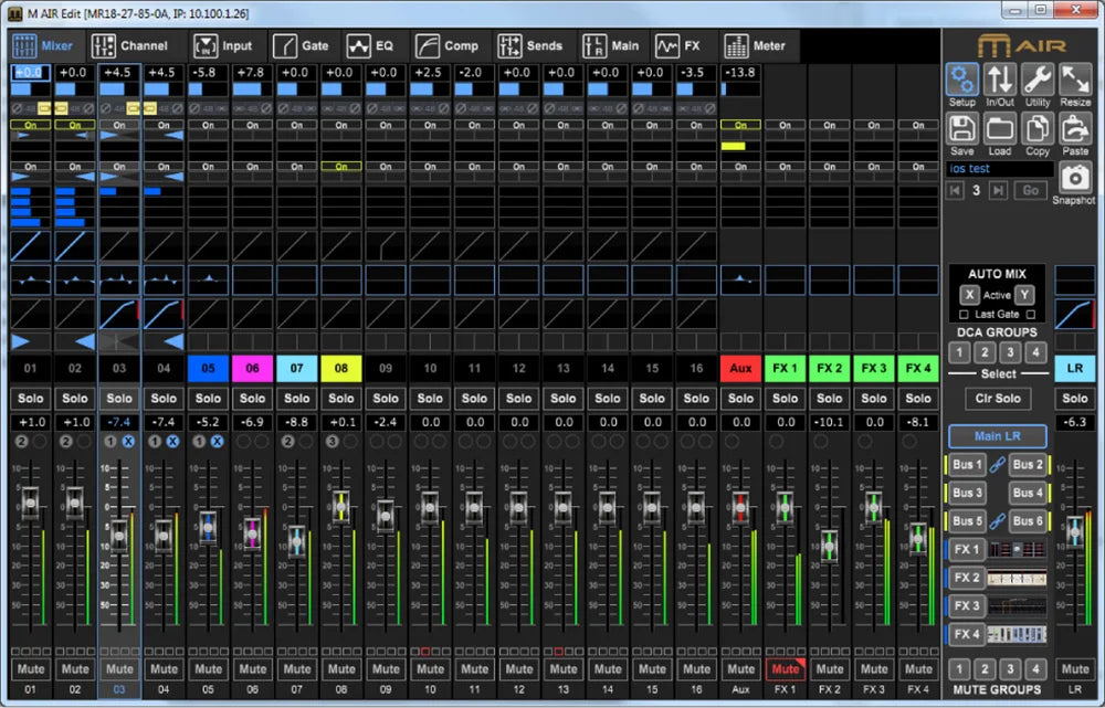 Ari 1:1 Mr18 Professional Digital Mixer Wifi Usb Professional Multi Track Recording Audio Console Dj Studio Audio Mixing Console