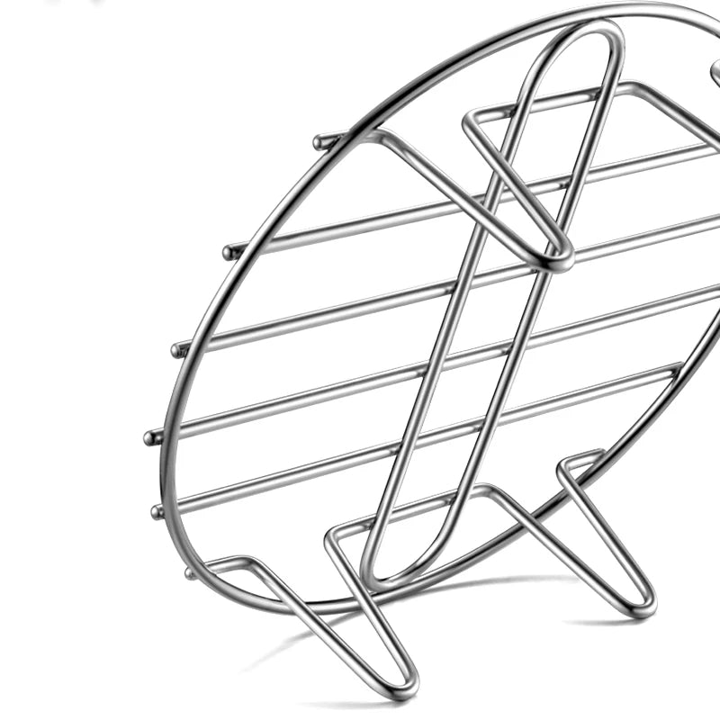 【S】Stainless Steel Cookware Steamer Rack Cooking Baking Pot Stand Airfryer Grill Food Accessories Kitchen Steaming Racks