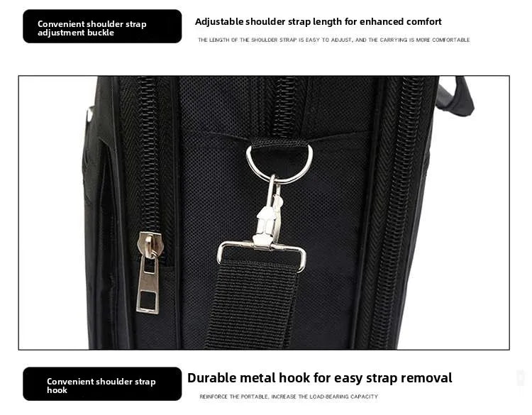 Casual Oxford Cloth Men's Shoulder Crossbody Bag Large Capacity Business Travel Handbag Leisure Sports Bag Stylish Durable
