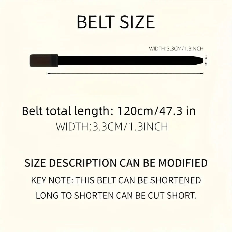 Men's automatic buckle belt-business casual PU leather belt alloy buckle, simple design, standard size, suitable for office