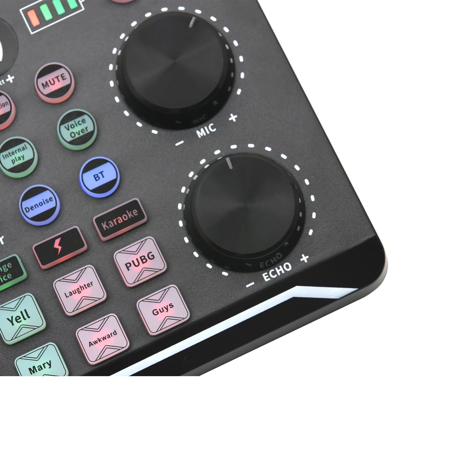 Live Sound Card Audio Mixer With Interface DJ Mixer Effects Voice Changer Bluetooth-compatible Mixer For Live Streaming Singing