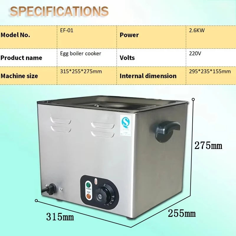 Electric Cooking Steamer Egg Cooker Boiler Machine with Thermostat