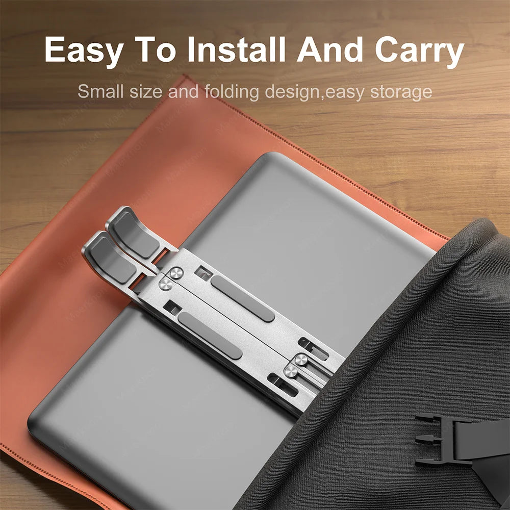 Aluminum Alloy Laptop Holder Adjustable Notebook Stand Lifting Cooling Bracket For Macbook Lenovo Portable Computer Accessories