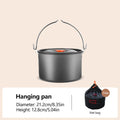 Camping Cookware Set Aluminum Portable Outdoor Tableware Cookset Cooking Kit Pan Bowl Kettle Pot Hiking BBQ Picnic Equipment