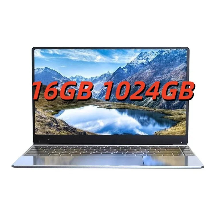 Fine 14.1'' Laptop with Intel 4405U,120Hz FHD IPS Screen,32GB RAM,2TB SSD,5000mAh Backlit Keyboard