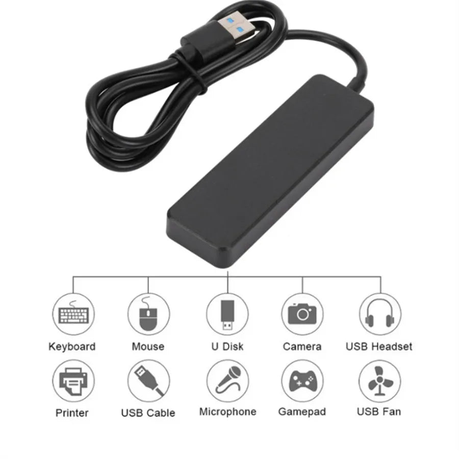 4 Port USB 3.0 Hub USB HUB Multi USB Splitter Adapter for Xiaomi Lenovo Macbook Pro 13 15 Air Pro PC Computer Accessories