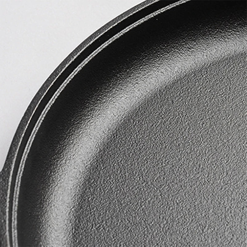 Lightweight Cast Iron Skillet Non-Stick Multi-Use Frying Pan for Stove, Induction, Oven & Outdoor Camping Home Kitchen Griddle