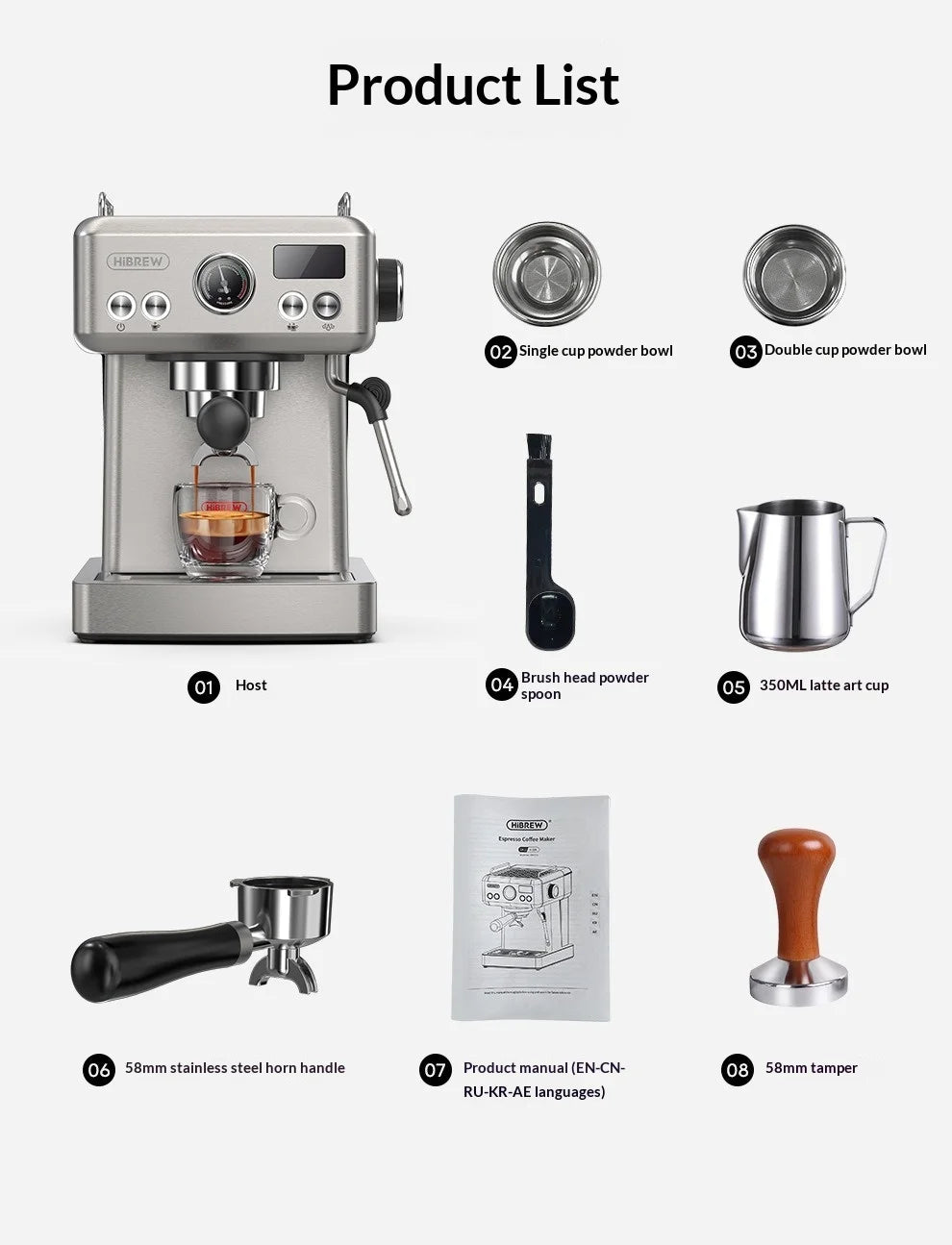Bean to Cup Professional Barista Coffee Maker Machine Espresso Coffee Machine Best with Grinder