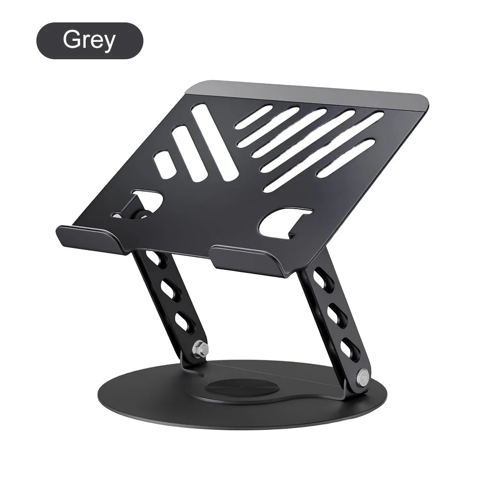Laptop Stand 360° Rotatable Notebook Holder Liftable Desk Riser Stand Portable Metal Stand Compatible With 9.7-17.3 Inch Laptops