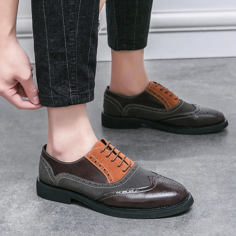 Classic Brand Men's Genuine Leather Shoes Men's Business Shoes High-end Banquet Men's Dress Shoes Versatile Men's Casual Shoes