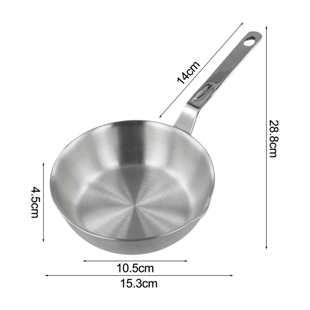 Mini Frying Pan 316 Stainless Steel Omelet Pan Frypan Pot Fried Eggs Sauce Pan Mini Skillet For Butter Kitchen Cookware