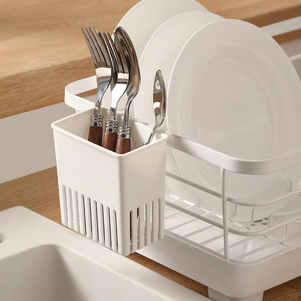 Silverware Basket Utensil Drying Rack Cutlery Drying Basket Silverware Storage Holder Porous drainage for Utensil Fork Chopstick