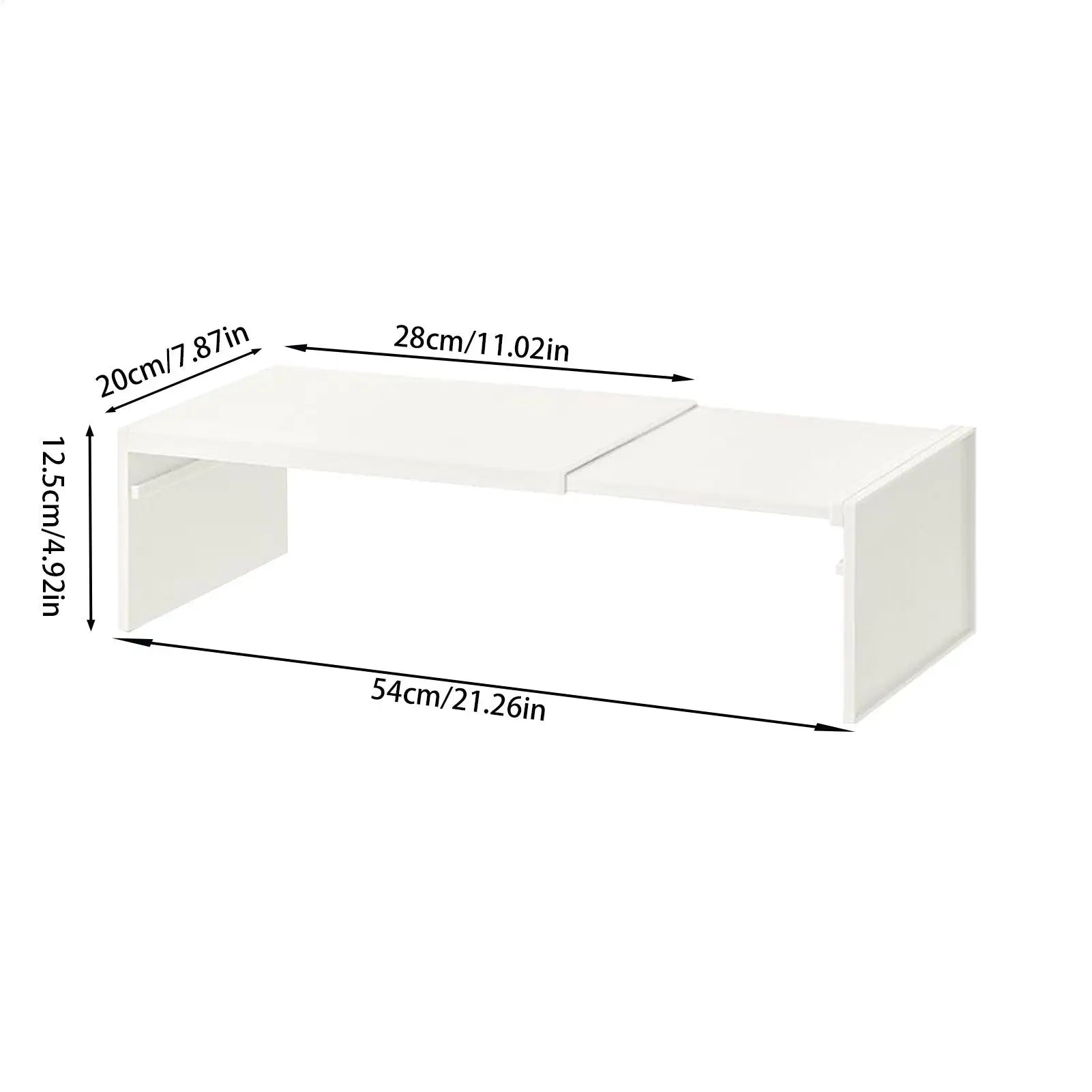 Retractable Kitchen Shelf Household stackable Cabinet Layered Easy installation Space saving Storage Rack Fridge Organizer