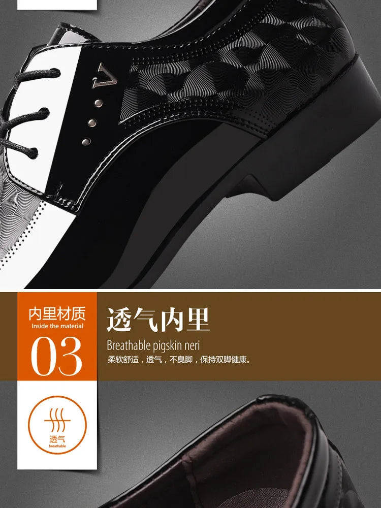 Designer Leather Shoes for Men Business Dress Shoes Versatile Wedding Shoes Men Shoe Classic Loafers Men Zapatos Para Hombres