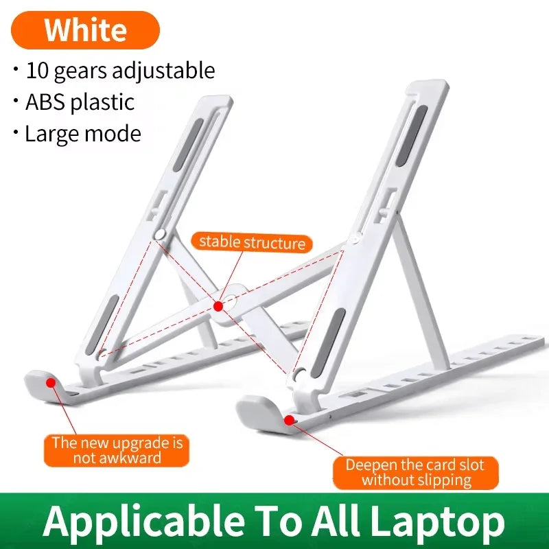 Adjustable Laptop Holder Foldable Computer Monitor Holder Portable Notebook Stand For Macbook Air iPad Tablets Base Accessories