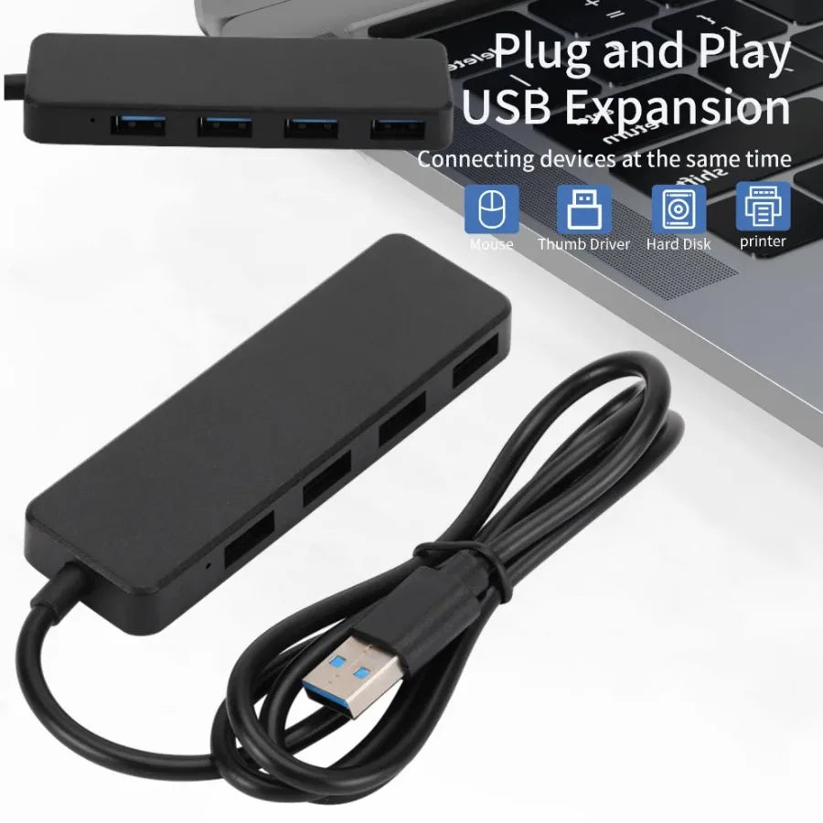 4 Port USB 3.0 Hub USB HUB Multi USB Splitter Adapter for Xiaomi Lenovo Macbook Pro 13 15 Air Pro PC Computer Accessories