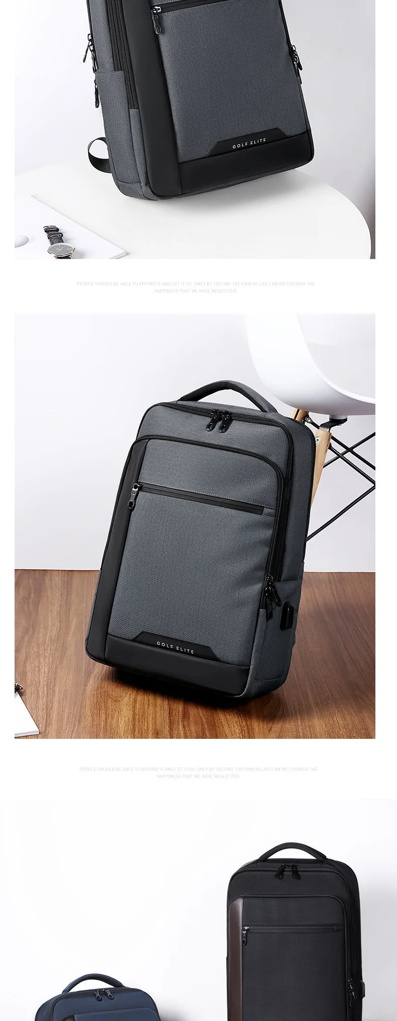 GOLF backpack men's high-capacity business backpack 2024 new business travel computer travel bag for college students
