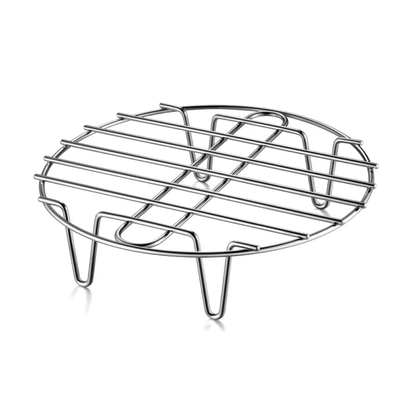 【S】Stainless Steel Cookware Steamer Rack Cooking Baking Pot Stand Airfryer Grill Food Accessories Kitchen Steaming Racks