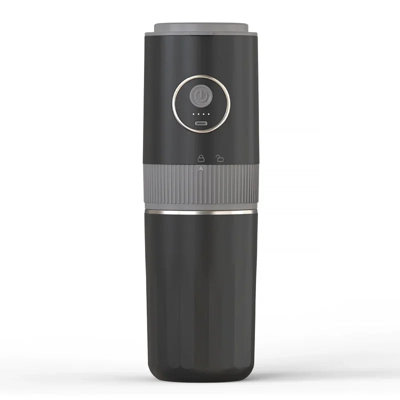 2-in-1 Portable Wireless Outdoor Camping Coffee Machine - Bean Grinding & Hand Brewing Portable Coffee Maker