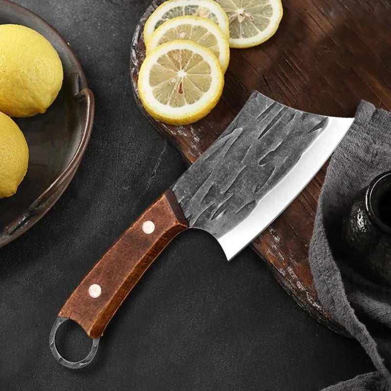 Cleaver Knife Slicing Fish Meat Vegetables Boning Butcher Knife Stainless Steel Wooden Handle Kitchen Knives Chef Cooking Knifes