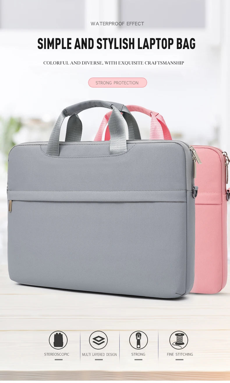 Custom Laptop Bag With Logo 13/14/15 Inch Computer Protective Case Portable Work Bag Printed Photo Name Pattern