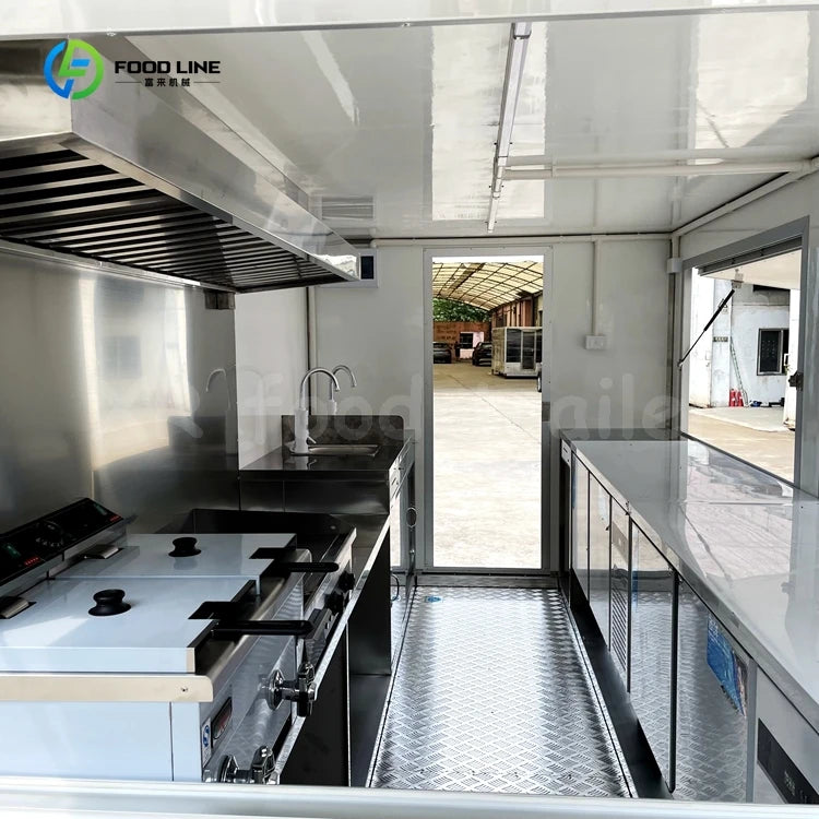 Catering Concession Food Trailers Fully Equipped Foodtruck Fast Food Cart Mobile Kitchen Food Truck Mobile Restaurant