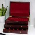 Silverware Storage Box Utensil Case Gifts Felt Lined Versatile with Lid Organizer Flatware Storage Box for Restaurant Home