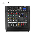 DJ Audio Mixer Amplifier 4 Channel 500w Stage Equipment Computer Digital Mixer Mobile Bluetooth DJ Mixer for PC Performance