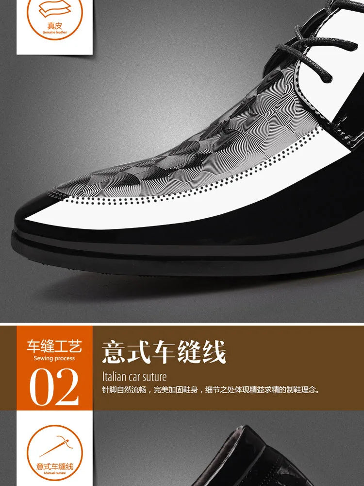 Designer Leather Shoes for Men Business Dress Shoes Versatile Wedding Shoes Men Shoe Classic Loafers Men Zapatos Para Hombres