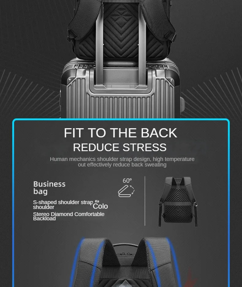 Business Men's High-end Computer Backpack With Logo Company Travel Backpack Printed Name And Pattern