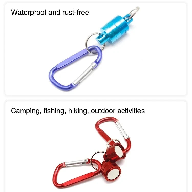 Burle Wholesale Outdoor Fishing Gear Magnetic Buckle Carabiner Strong Magnetic Portable Mountaineering Buckle