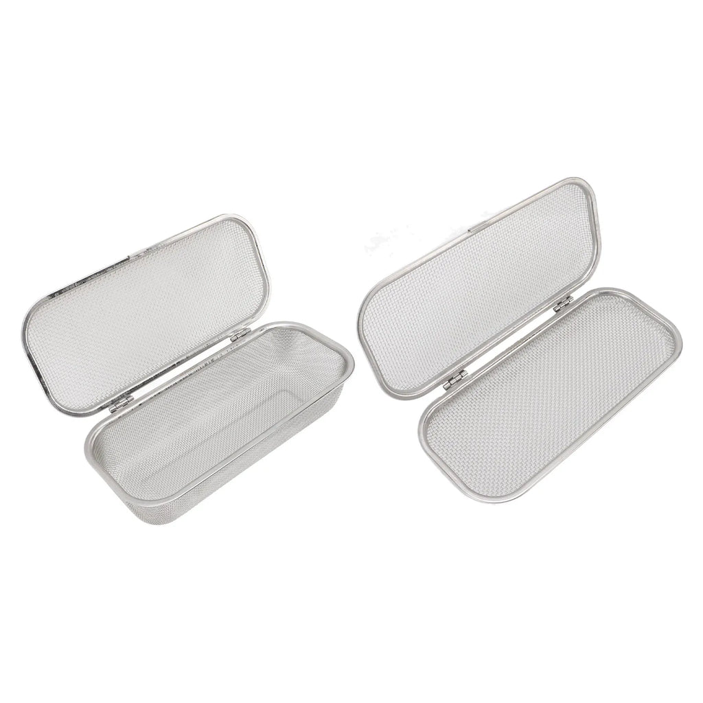 Dishwasher Basket 304 Stainless Steel Dishwasher Silverware Holder Mesh Drain Safe Multifunctional Rectangular for Small Items