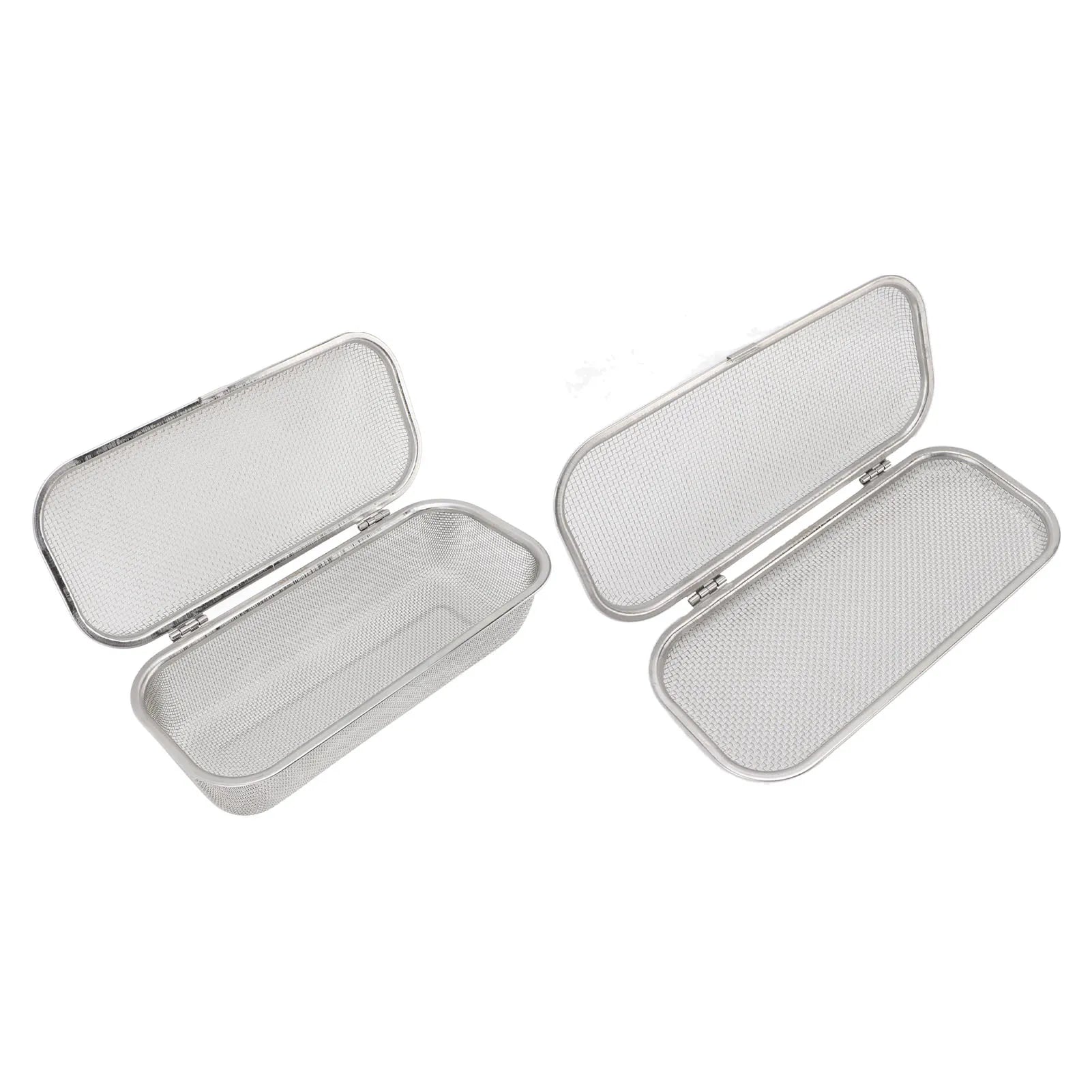 Dishwasher Basket 304 Stainless Steel Dishwasher Silverware Holder Mesh Drain Safe Multifunctional Rectangular for Small Items