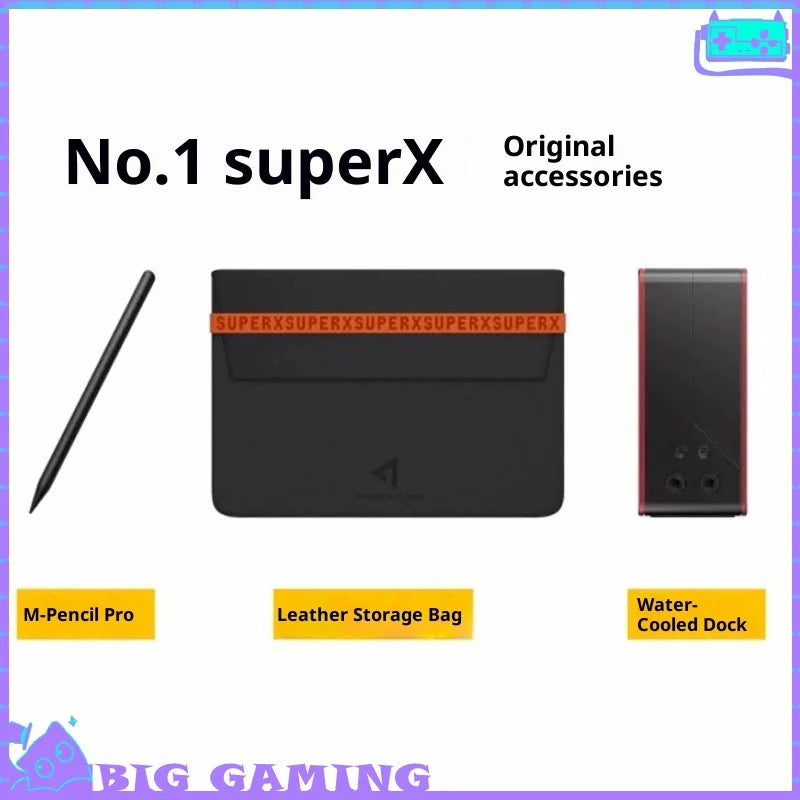 Super X Gaming Handheld Accessories Stylus Storage Bag Water-Cooled Dock Tempered Film Game Controller  For Onexplayer Super X