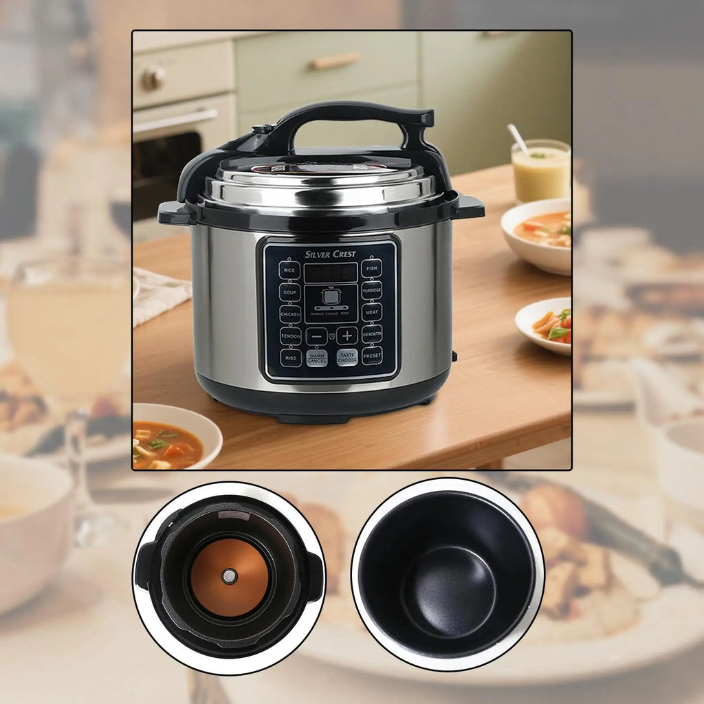 Stainless Steel Pressure Cooker Multifunction Fast Heating Cookware Household Rice Cooking Pot for Home Professional Camping