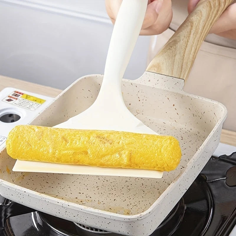 1 Pieces，Silicone Spatula，Tamagoyaki Spatula，Heat-resistant Egg Spatula，Non-Stick Cooking Spatula，Silicone Kitchen Turner，Very s