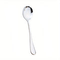 1pc Serving Spoon, Slotted Spoon, Stainless Steel Buffet Restaurant Dinner Spoon, Party Banquet Dining Utensils, Silvery