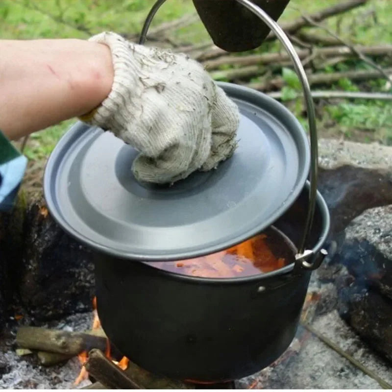 Lightweight and Portable Camping Cookware Set, Pot and Pan with Carrying Bag, Perfect for Outdoor Camping